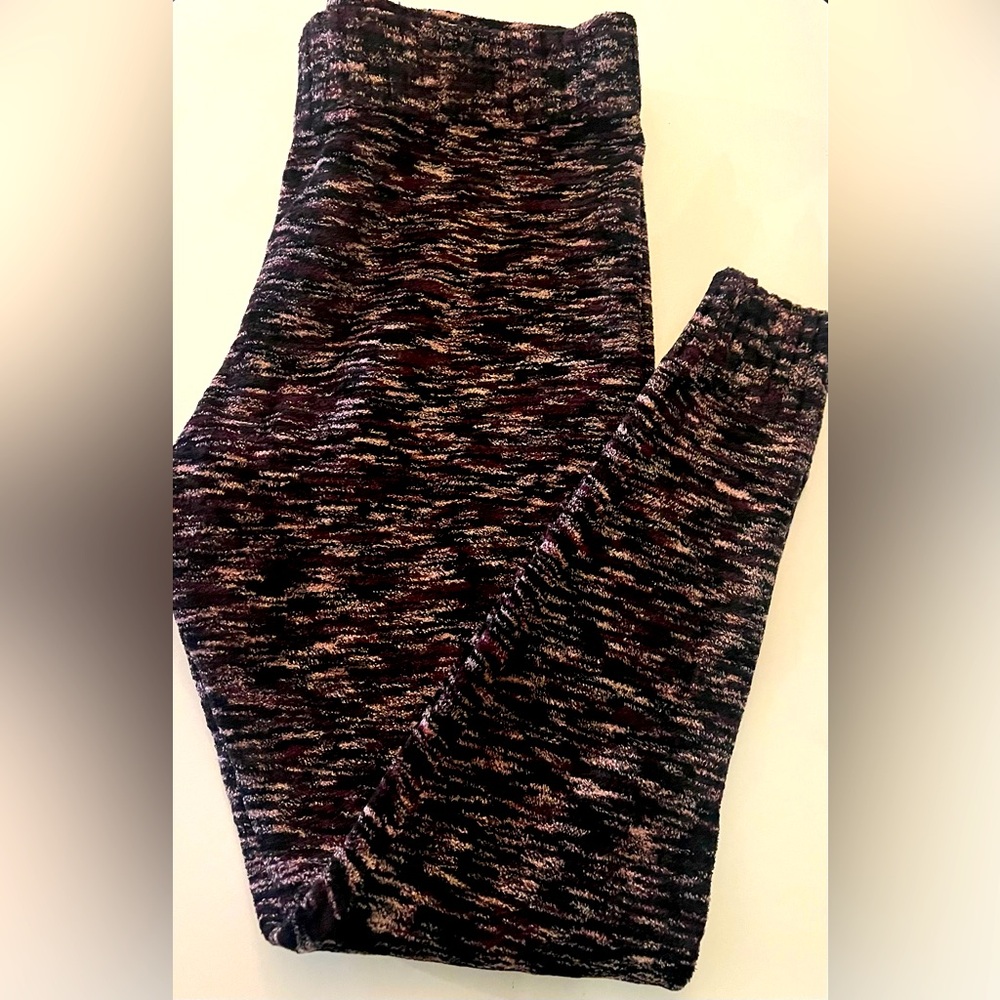 EUC Melrose & Market Marble Sweater Knit Leggings, Warm, Winter, Size LP